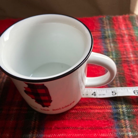 Christmas Ceramic Illinois home for the holidays mug Exc - Picture 3 of 5